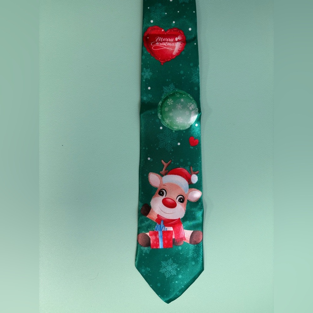 Christmas Modern Tie for Men, Christmas Party Tie, Christmas Clothing Accessory